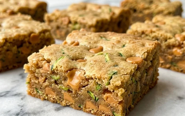 Chewy Butterscotch Zucchini Blondies