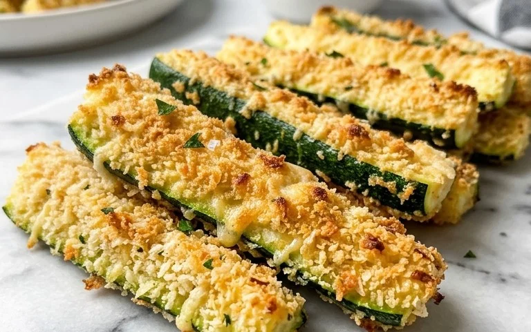 Baked Zucchini Sticks (Oven or Air Fryer)
