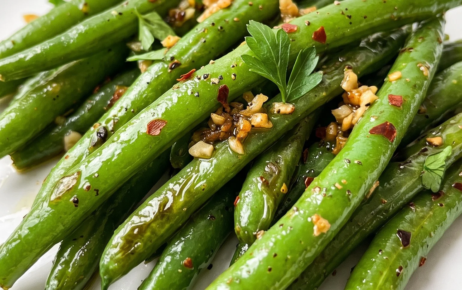 Sautéed Green Beans Recipe with Garlic