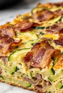 Zucchini and Beef Bacon Slice