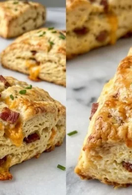 Beef Bacon Cheddar and Chive Scones