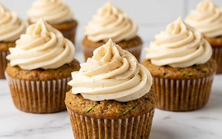 Zucchini Cupcakes with Cream Cheese Frosting