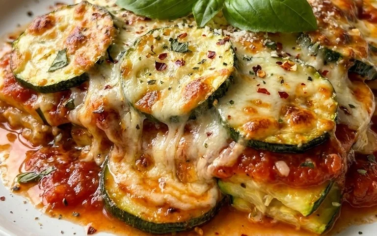 Three Cheese Zucchini Parmesan