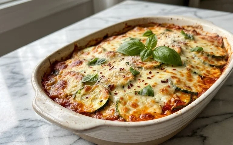Three Cheese Zucchini Parmesan