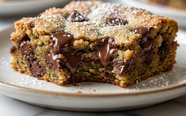 Chocolate Chip Zucchini Cookie Bars