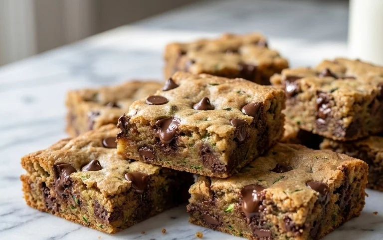 Chocolate Chip Zucchini Cookie Bars