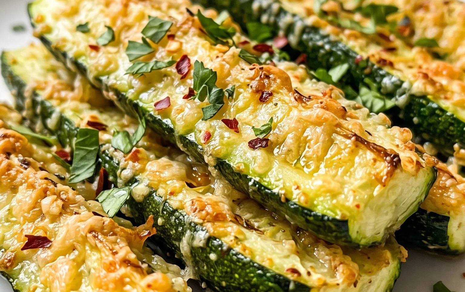 Oven Roasted Parmesan Zucchini