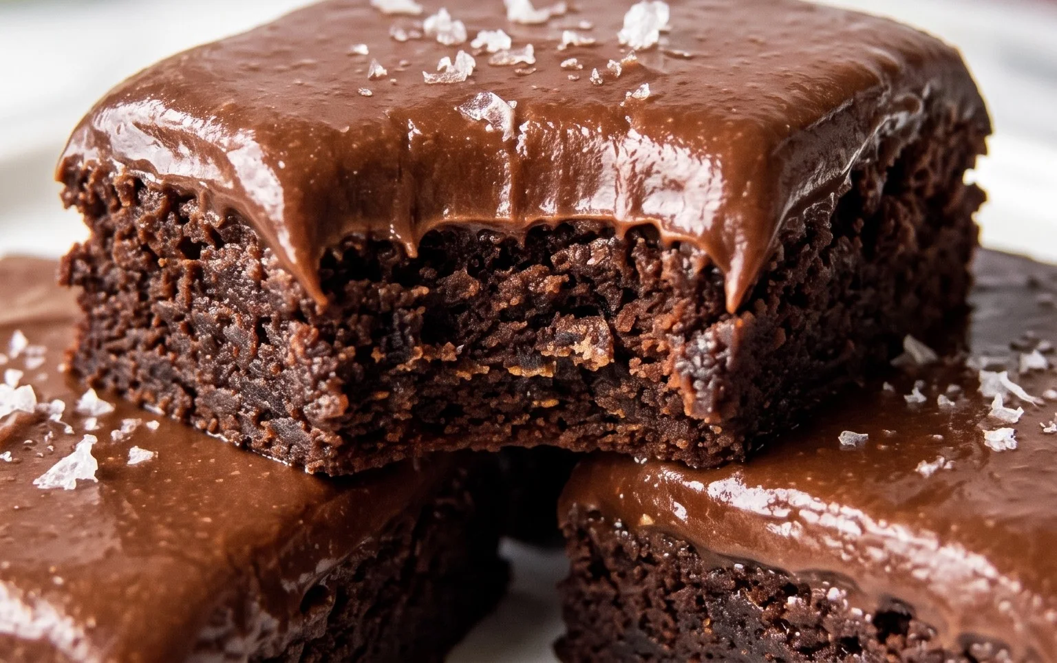 Zucchini Brownies with 1 minute Frosting!